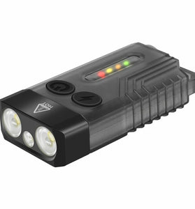 V10L Dual LED 1000LM Strong Light EDC Keychain Flashlight With UV Sidelight Type-C Rechargeable Waterproof Mini LED Torch Magnet Lantern UV Lamp