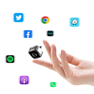 Wooboobox M5 Wireless Carplay Android Auto Box USB / Type-C Port Plug and Play WIFI 5.8G BT5.0 Wired to Wireless Adapter