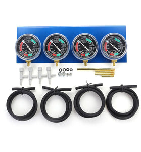 4x Motorcycle Carburetor Carb Fuel Vacuum 2/4 Cylinder Gauge Balancer Synchronizer Diagnostic Tool