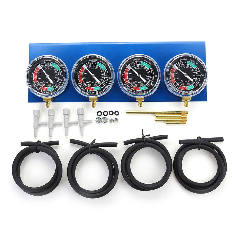 4x Motorcycle Carburetor Carb Fuel Vacuum 2/4 Cylinder Gauge Balancer Synchronizer Diagnostic Tool