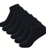 6pairs Plus Size Men Cotton Socks Non Slip Sweat-absorbing Comfortable Low Cut Athletic Ankle Socks For Outdoor Cycling Running Daily Casual Short Socks Men