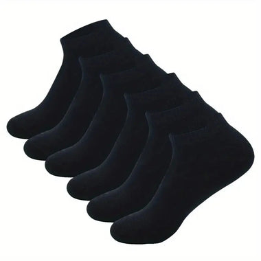 6pairs Plus Size Men Cotton Socks Non Slip Sweat-absorbing Comfortable Low Cut Athletic Ankle Socks For Outdoor Cycling Running Daily Casual Short Socks Men
