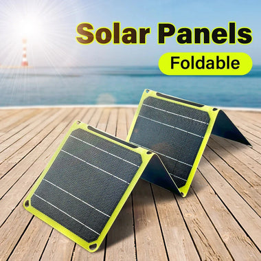 Outdoor Powerful Flexible Solar Panel 5V 28W Portable Battery Mobile Phone Charge PD 9V 12V for USB-A+USB-C Cells Power Bank