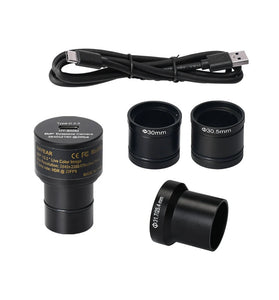 HAYEAR Digital Electronic Eyepiece FHD 4K IMX377 CMOS USB Microscope Camera Digital Eyepiece Free Driver for Microscope or Telescope