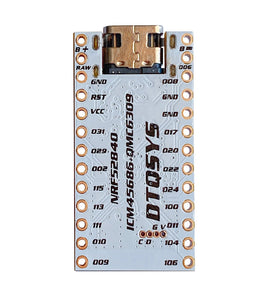 NRF52840 Module ICM45686 QMC6309 Motion Tracking Board 3 Axis Gyroscope Magnetometer SPI I2C Compatible with Keyboard Projects and SlimeVR Trackers