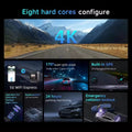 SJCAM M60 Dash Camera 3 Lens 4K Front Internal Rear Ultra Clear Night Shooting 360 Panoramic Shooting Car DVR Driving Recorder