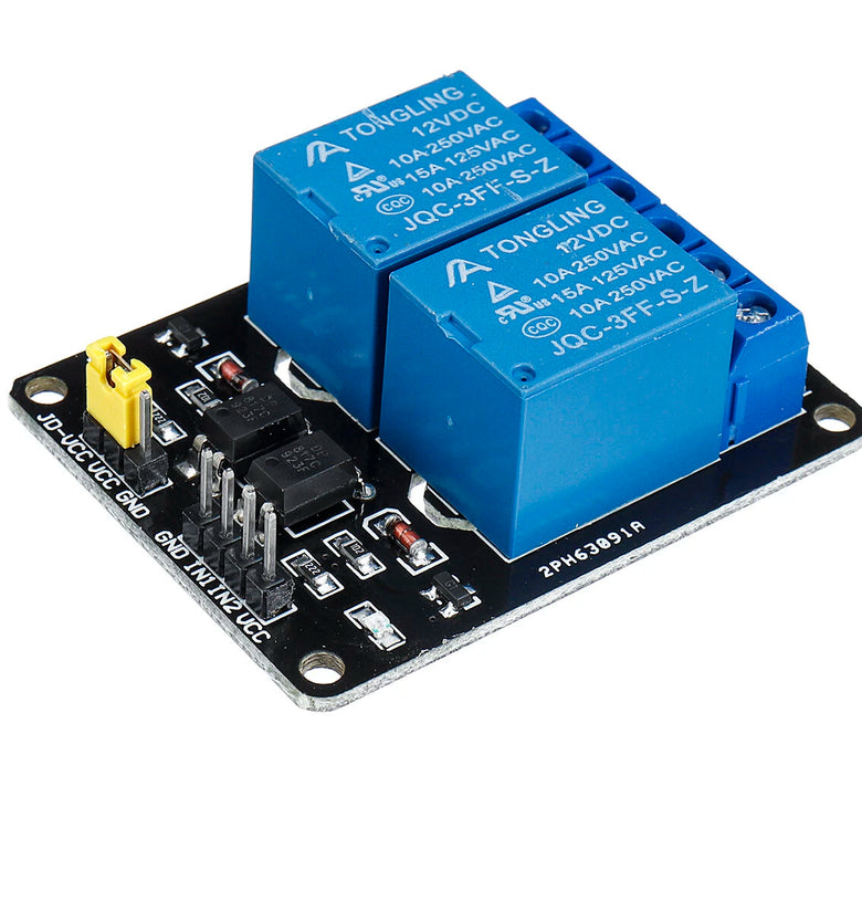 4Pcs 12V 2CH Channel Relay Module With Optocoupler For PIC AVR DSP ARM