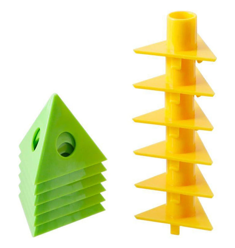 12PCS 6-Set PVC Triangle Paint Brackets for Woodworking Dual-Use Design Compact and Portable DIY Painting Essential Tool