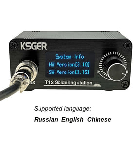 KSGER Mini STM32 V3.1S OLED  T12 Soldering Iron Station DIY Plastic 907 9501 Handle Electric Tools Quick Heating T12 Iron Tips 8s Tins