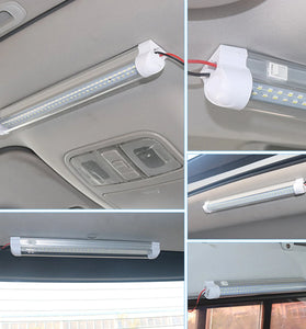 12V-85V 72LED 33cm Car Interior Light Strip Bar Van Bus Caravan Truck ON/OFF Switch