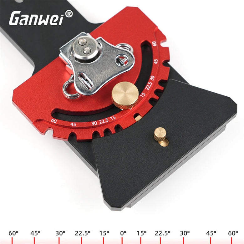 Ganwei Multi-angle Track Saw Rail Guide Track Saw Rail Square for Angled Cuts for Festool Rail System