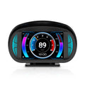 P2 HUD OBD2 Display Head Up Display Car with Slope Meter GPS Speedometer RPM Gauge On-board Computer