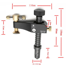 HONGDUI SC-14 Woodworking Desktop Surface Fixing Clamp Aluminum Alloy Table Hold Down Clamp DIY Fixing Clip