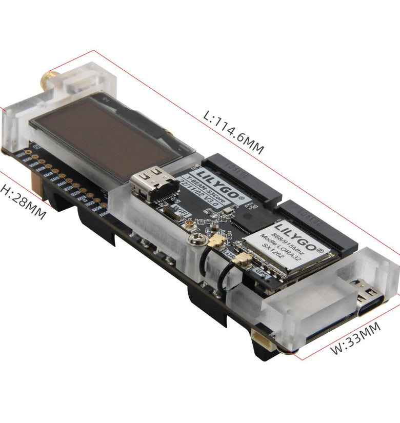 LILYGO SoftRF T-BeamSUPREME ESP32-S3 LoRa Development Board with SX1262 868/915MHz L76K WiFi Bluetooth 1.3inch OLED