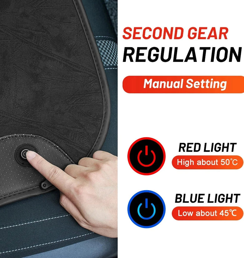 5V USB Heated Seat Cover Car Office Chair Electric Heating Car Seat Cushion Universal Winter Household Warm Seat Cushion