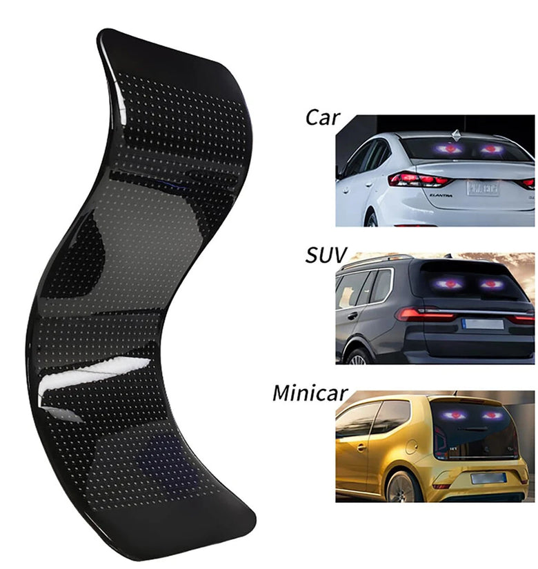 2PCS Devil Eyes Lights APP Control LED Display USB Flexible Screen Panel for Car Back Window Dynamic Personalized Big Eye Lights Truck Windshield Remote bluetooth Control