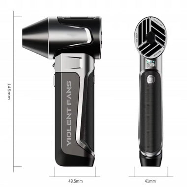 160,000RPM Peak Mini Turbo Fan Electric Dust Blower High Speed Brushless Motor 52m/s Wind 3 Speed Adjustable Handheld Violent Fan