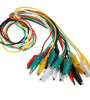 10pcs 50cm Double-ended Clip Cable Alligator Clip Testing Probe Lead Wire