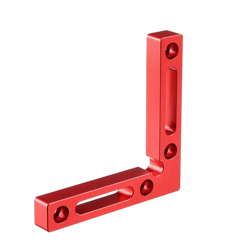 Drillpro Upgrade Aluminium Alloy 90 Degree 120x120mm Precision Clamping Square Woodworking L-Shaped Auxiliary Fixture Machinist Square Positioning Right Angle Clamping Measure