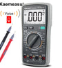 Kaemeasu KM-DM02S Digital Multimeter with Voice Broadcast True RMS Measurement Non-Contact Voltage Detection High Precision Auto-Ranging Multimeter for Electrical Troubleshooting