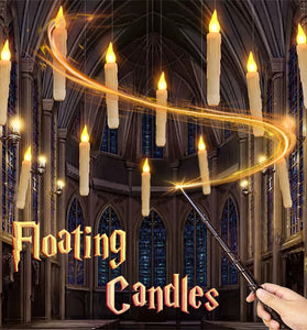 12 Pack Magic Candle Lights Halloween Birthday Party Decor  Remote Control Candle Glossy With Magical Wand
