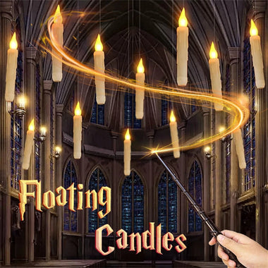 12 Pack Magic Candle Lights Halloween Birthday Party Decor  Remote Control Candle Glossy With Magical Wand