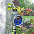 2PCS Aqualin Automated Garden Water Timer with Sensor Compatibility Manual Override Customizable Frequency and Run Time for Efficient Irrigation and Watering