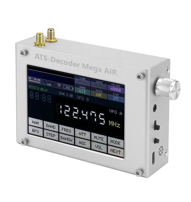 HamGeek ATS-Decoder Air V4.2x 4inch Si4735 Full Band Radio Receiver FM RD  AM Bluetooth with 4-inch Touch Screen
