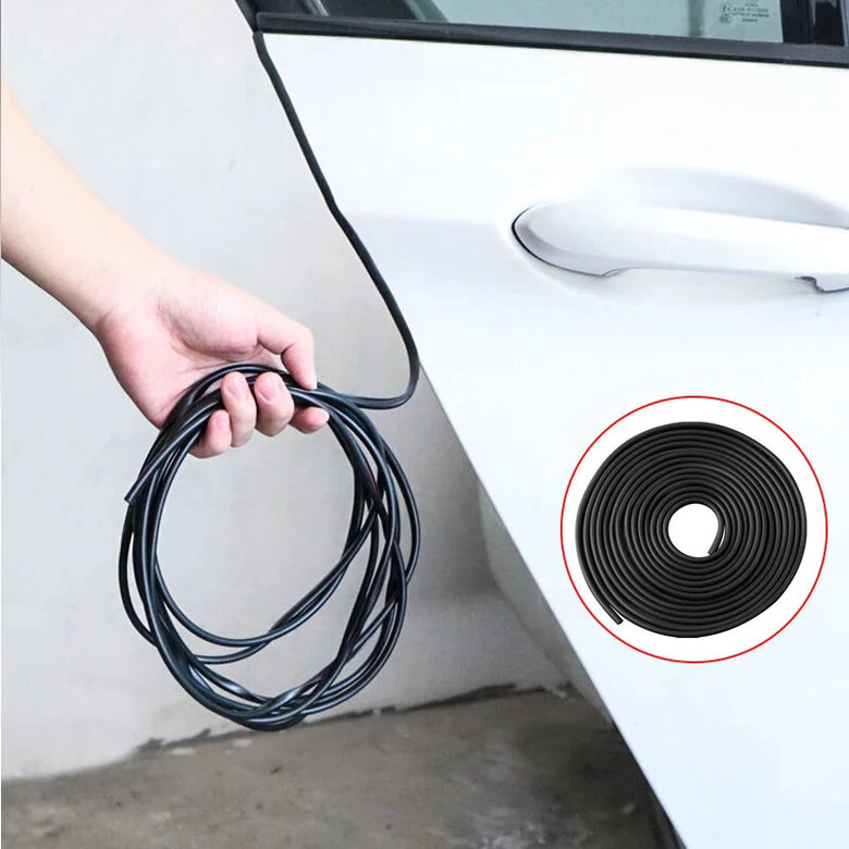 Car Door Edge Guard Strip  Car Door Edge Protector 5m Black Universal Anti-Scratch Protective Trim Anti-Scratch Car Door Protector Soundproof Seal Guard Strip Anti-Collision Bottom