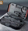 DELIXI 145 in 1 Precision Magnetic Screwdriver Set 132 Bits Mobile Phone Repair DIY Tool Kit with Storage Case