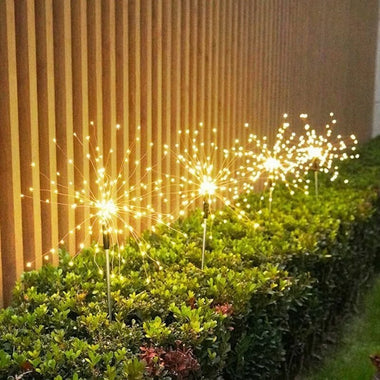 Outdoor Solar Lights 90/120/150LEDs Solar Firework Lamp Garden Decoration Outdoor Lawn Light New Year Christmas Lights