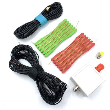 LW1650 Portable Shortwave Antenna Kit 1.6-50MHz Radio Tuner HAM 16.2M Insulated Copper Wire 9:1 Balun 6M Coaxial Cable SMA to BNC Adapter