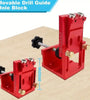 Woodworking Hole Puncher Adjustable Oblique Hole Locator with Metric and Imperial Calibration Aluminum Alloy Cabinet Plate Dowel Hole Jig System Set