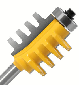 1pc 6.35mm 12.7mm 1/2inch 1/4 Inch Shank Rail Reversible Finger Joint Glue Router Bit Cone Tenon Woodwork Cutter Power Tools Wood Router Cutter