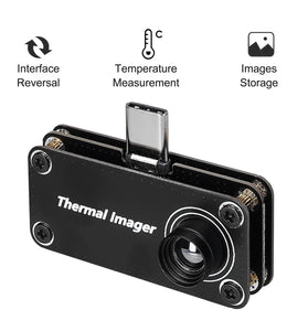 TIOP01 32*32 Resolution Infrared Thermal Imager -20~1000C Multifunction Temperature Measurement Type-C Interface for Android