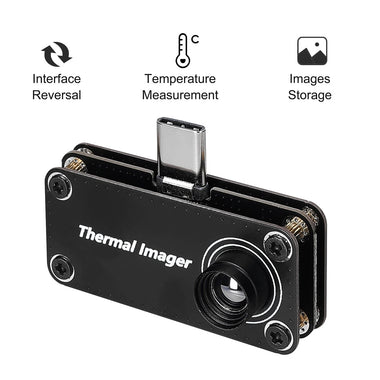 TIOP01 32*32 Resolution Infrared Thermal Imager -20~1000C Multifunction Temperature Measurement Type-C Interface for Android
