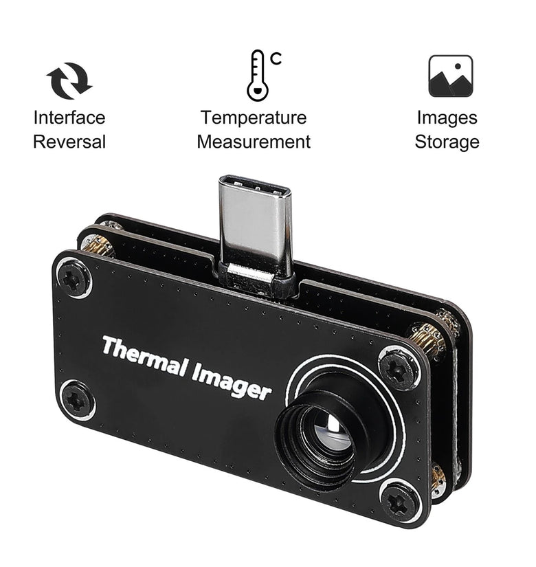TIOP01 32*32 Resolution Infrared Thermal Imager -20~1000C Multifunction Temperature Measurement Type-C Interface for Android