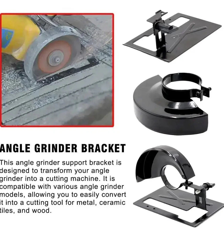 Angle Grinder Base Balance Bracket Adjustable Thickened Base Woodworking Protection Holder Cutting Steel Diy Tools Base Plate