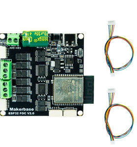 MakerbaseMKS ESP32 FOC Brushless Motor Driver Board Dual-Channel Current Loop Open Source Wireless Controller Module