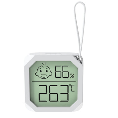 Mini Temperature and Humidity Meter Accurate Readings Comfort Indicators Versatile Placement -20-60 20-99% Humidity Black White Options