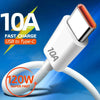 10A 120W USB-A to Type-C Cable Fast Charging Data Transmission Tinned Copper Core Line 1M/2M Long for iPhone 15 15 Plus for Huawei Pura70 Ultra for Honor V40 for Xiaomi Civi4 Pro