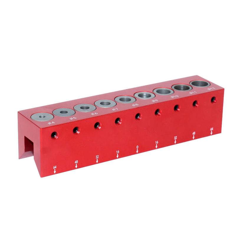 Fonson Woodworking 4mm-12mm Pocket Hole Doweling Jig Self-centering Vertical Drilling Guide Punching Hole Locator