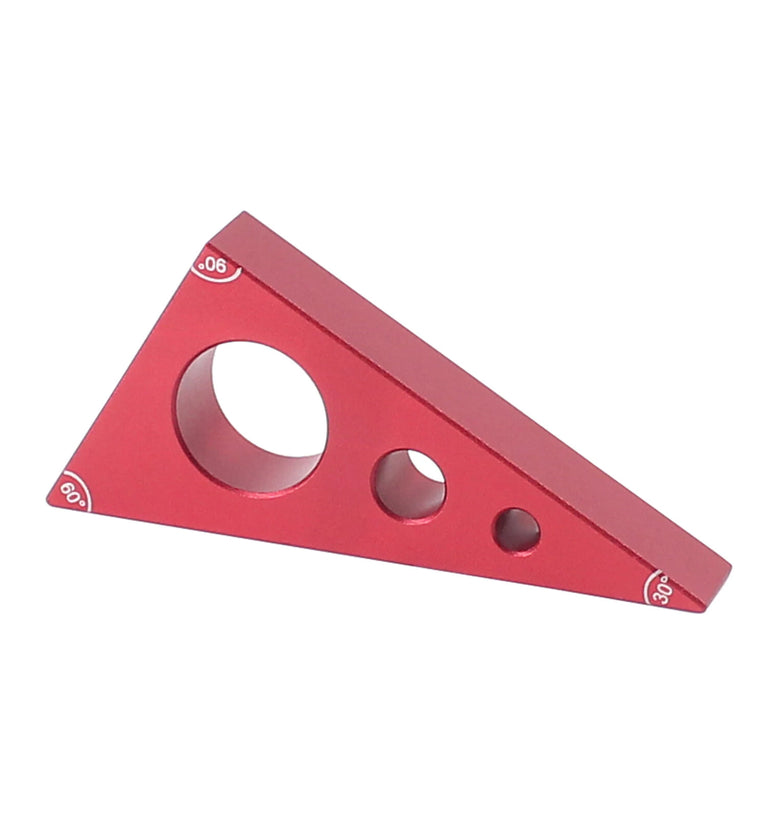 Woodworking Pocket Square 30/60/90 Angle Aluminium Alloy Gauge Block Woodworking Triangle Ruler Height Measuring Gauging Tool