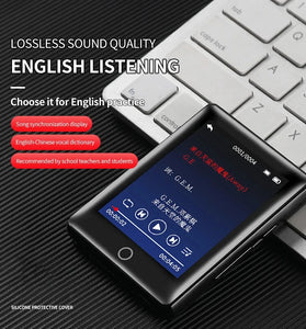 Portable 64GB 3.0'' MP3 Music Player BT5.0 Full Screen External Playback Sport HIFI Music Player MP3 Play Recorder E-book