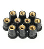 10pcs M5 5mm Metric Rubber Well Nuts Windscreedn Motorcycle Wind Shield Fairing Cowl