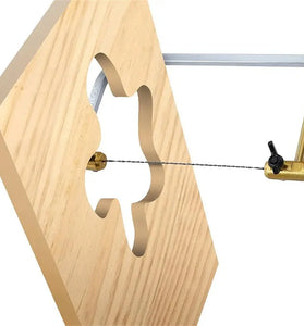 Mini Hand Saw U Type Frame Adjustable Craft Tools 8PCS Spiral Blades Perfect for DIY Projects Jewelry Making Woodworking Compact