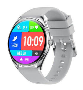 Bakeey MT55 1.43inch AMOLED Display bluetooth Call Heart Rate Blood Oxygen Monitor Women's Health Breathe Training Sleep Monitoring Multi-sport Modes Music Playback IP67 Waterproof Smart Watch