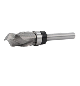 12.7*25.4*67MM Carbide Lower Bearing Spiral Trimming CNC Router Bit End Mill 1/4" 6.35mm Shank for Woodworking