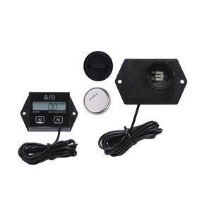 Digital Tachometer Engine Tach Hour Meter Tachometer Gauge Engine RPM LCD Display For Car Motorcycle Stroke Engine Boat ATV Motocycle