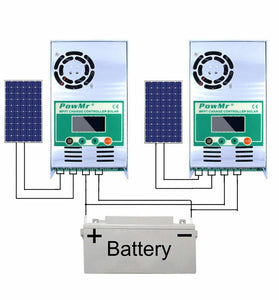 PowMr MPPT 60A Solar Charge and Discharge Controller 12V 24V 36V 48V Auto for Max PV 190VDC Lead Acid Lithium Battery